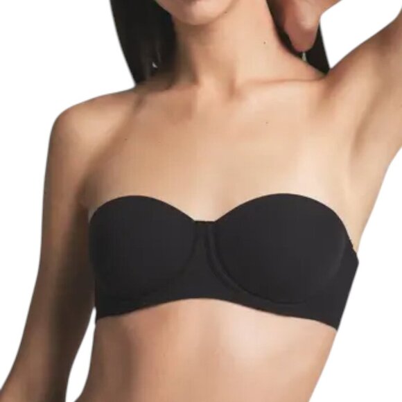 SKIMS Other - SKIMS Black Strapless Fits Everyone Bra in Women's Size 34DDD
